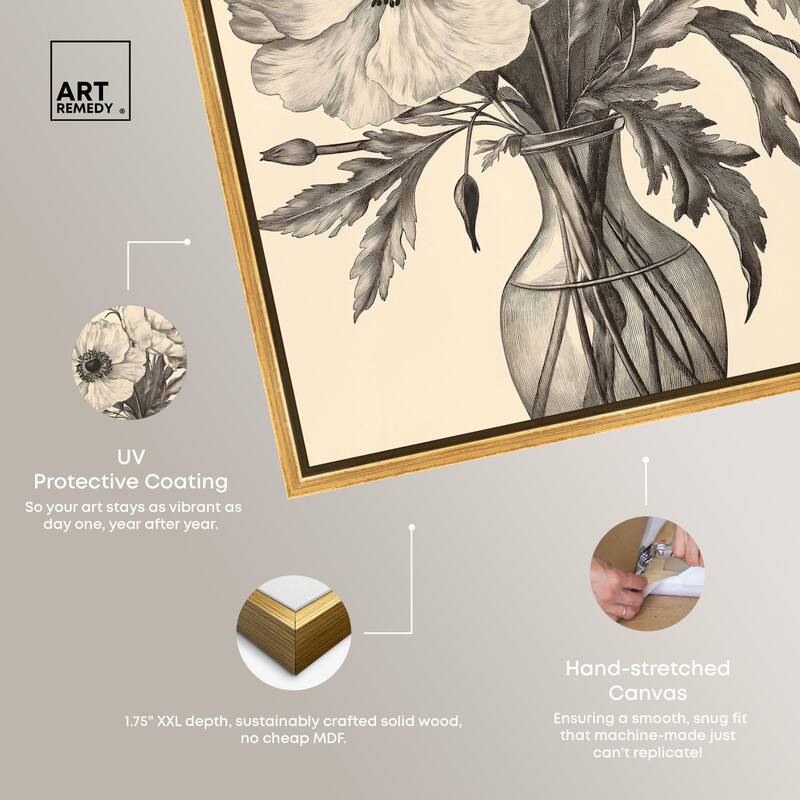 Vase of Vellum Canvas by Art Remedy