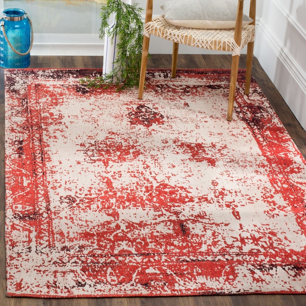 SAFAVIEH Classic Vintage Boho Mientje Distressed Oriental Cotton Rug
