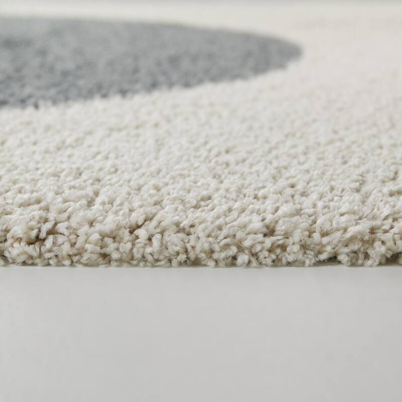 Fortier Modern Geometric Shag Area Rug
