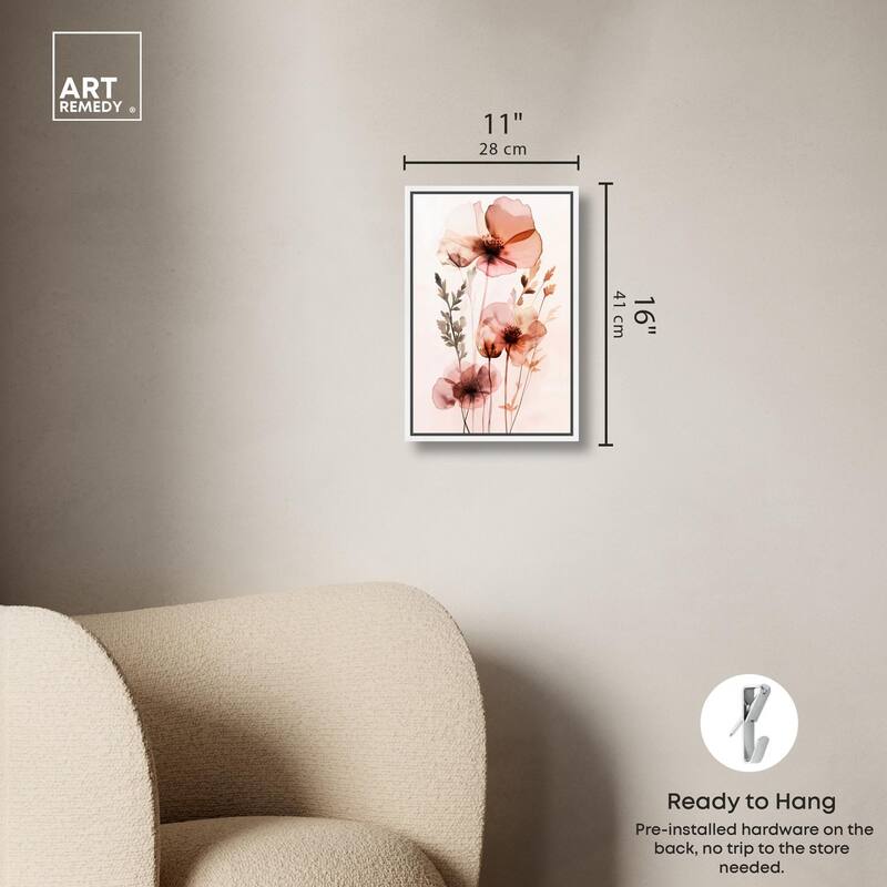 Petal Dye II Canvas by Art Remedy