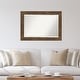 preview thumbnail 21 of 25, Beveled Wood Wall Mirror - Alexandria Rustic Brown Frame