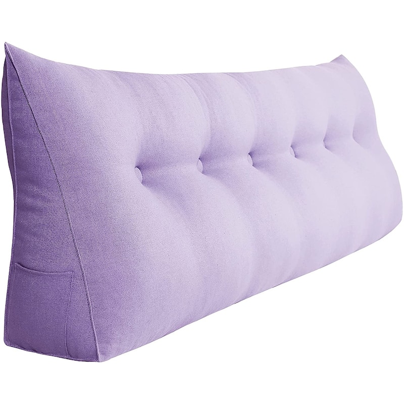 WOWMAX Bed Rest Reading Wedge Pillow Back Headboard Protective Cushion