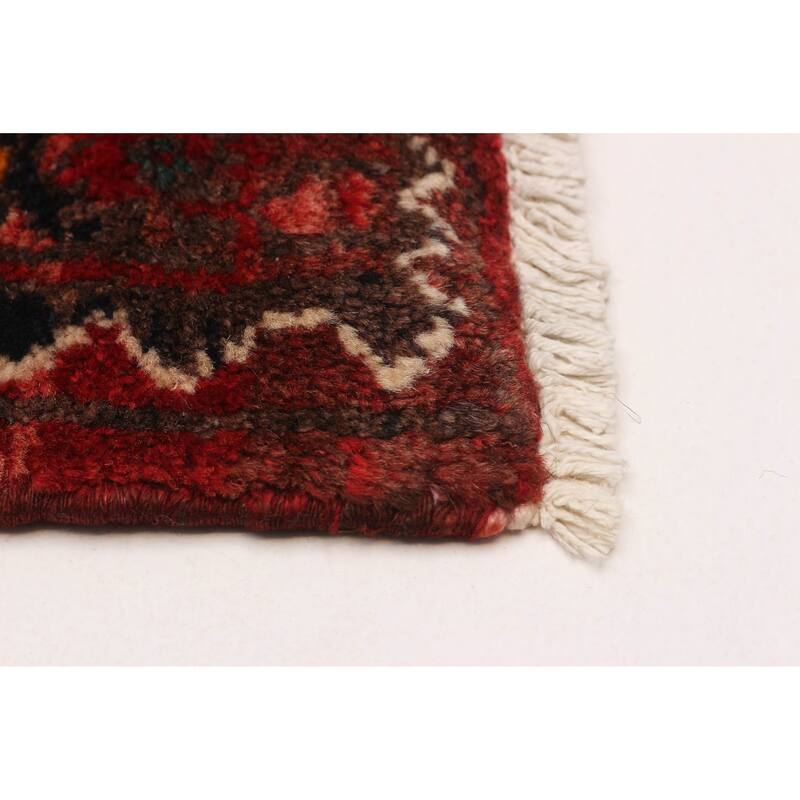 ECARPETGALLERY Hand-knotted Anadol Red Wool Rug - 3'7 x 9'9