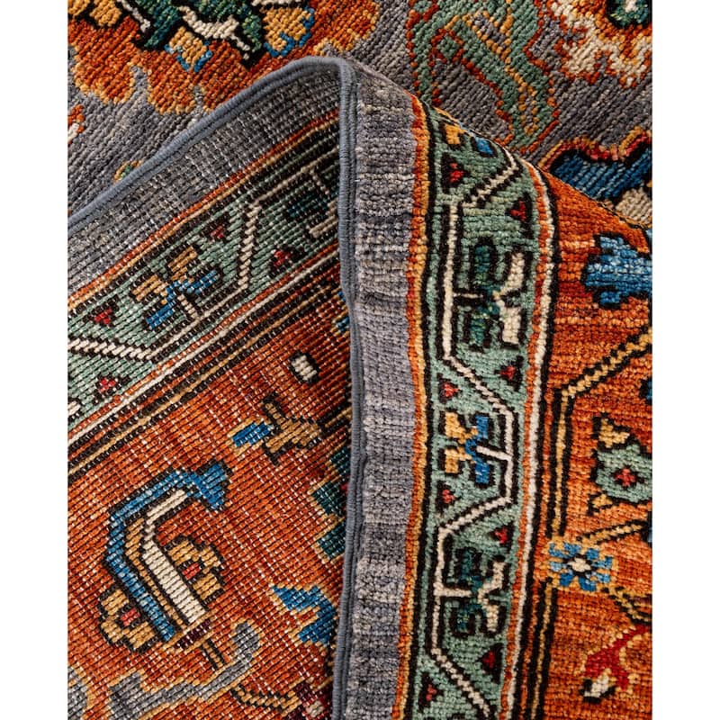Serapi One-of-a-Kind Hand-Knotted Area Rug - Gray - 8' 1" x 10' 3"