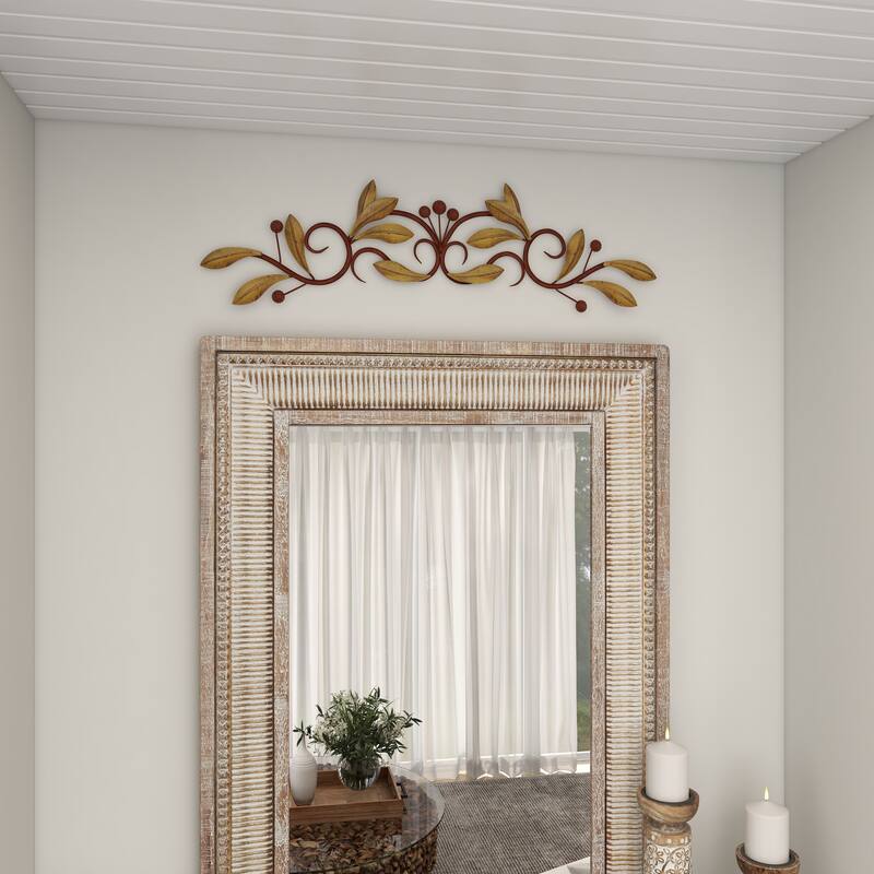 Green Metal Leaf Home Wall Decor