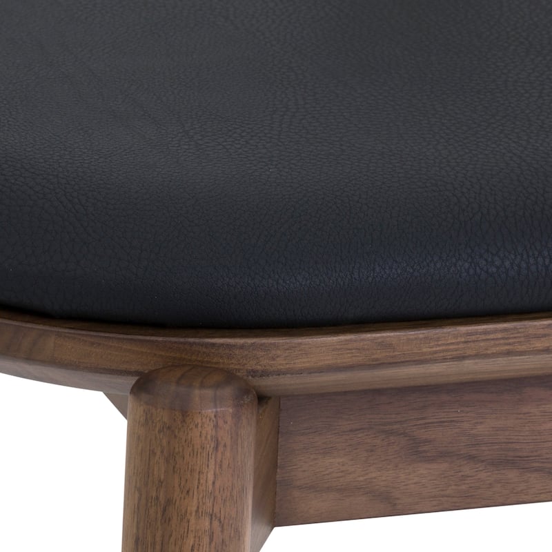 Pasadena Mid-Century Solid Wood Oval 5 Peice Dining Table Set