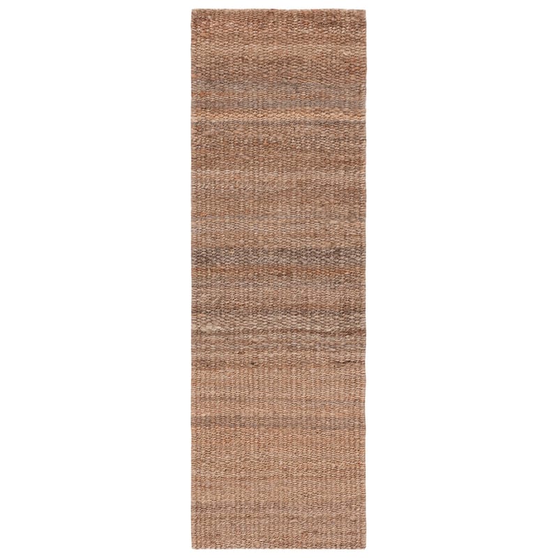 SAFAVIEH, Handmade Natural Fiber Valery Casual Solid Jute Rug - 2'3" x 13' Runner - Natural