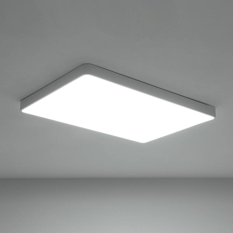 Dimmable LED Wide Rectangular Flush Mount Light 33.9 in
