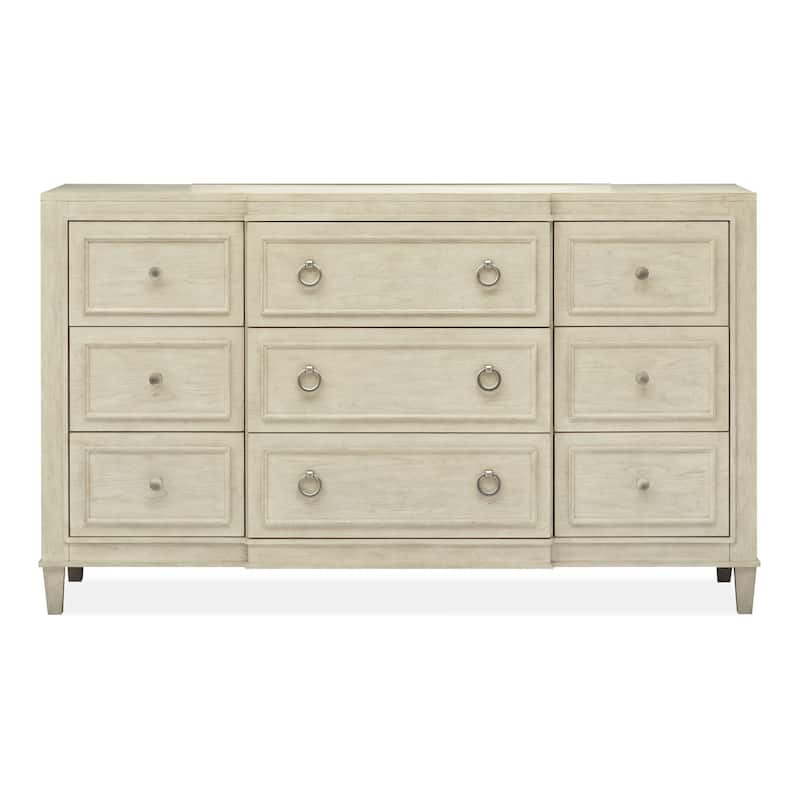 Magnussen Home Sheridan Limestone Drawer Dresser - 9-drawer