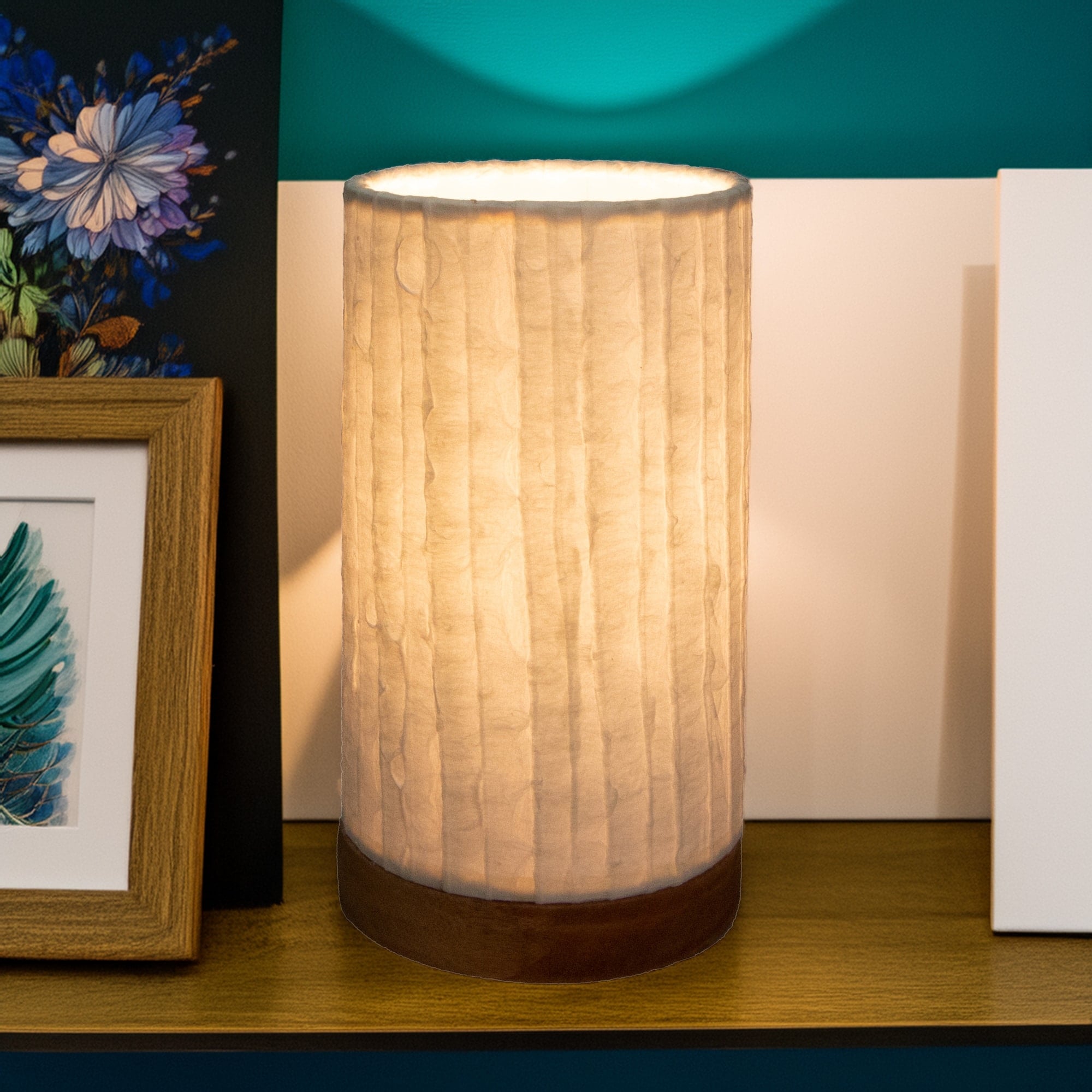 Handmade Paper Cylinder Mini Lines Lamp