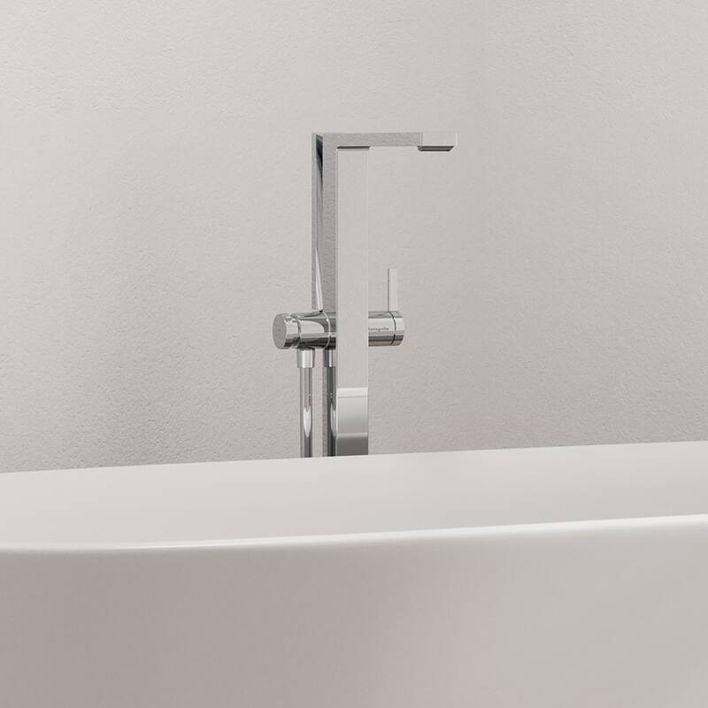 Hansgrohe 73445 Tecturis E Floor Mounted Tub Filler with Built-In