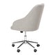 preview thumbnail 8 of 6, SAFAVIEH Evelynn Tufted Chrome Leg Swivel Adjustable Office Chair - 24" x 21.6" x 34.5"