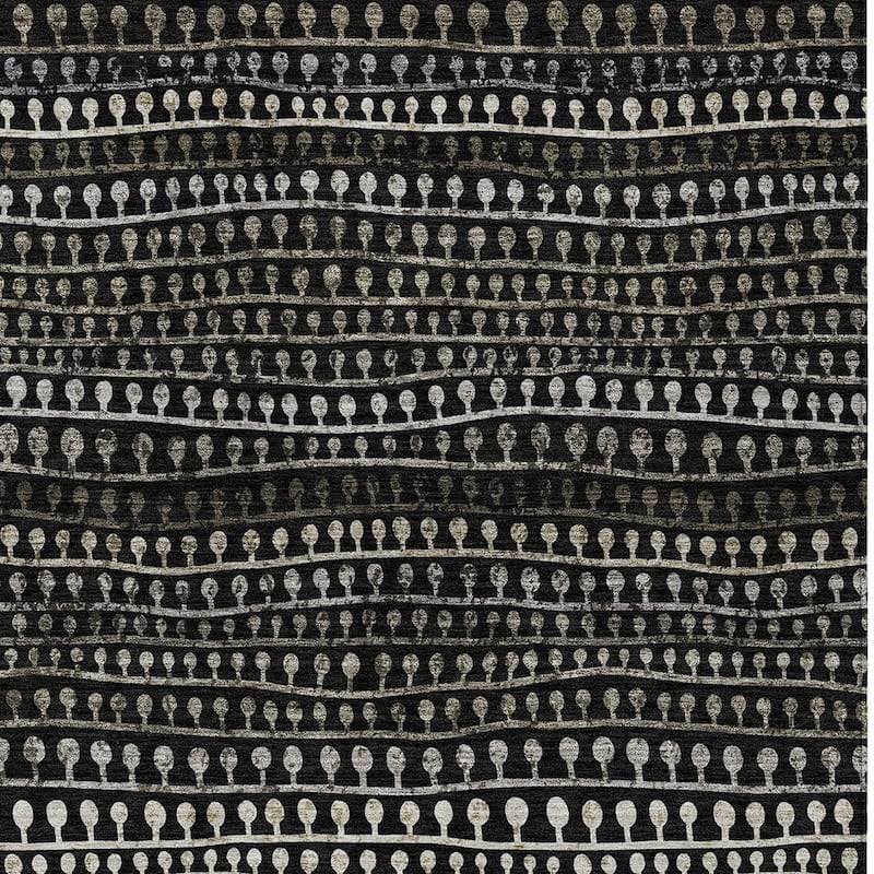 HomeRoots Striped Transitional Rectangle Outdoor Rug
