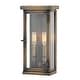preview thumbnail 1 of 0, Hinkley Lighting Hamilton 2 Light 14-1/4" Tall Heritage Outdoor Wall Dark Antique Brass