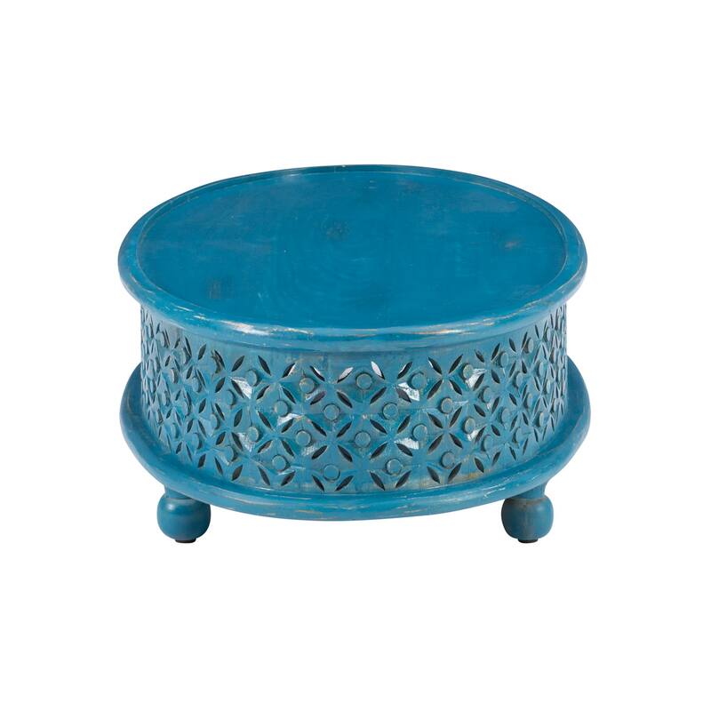 Linon Jennifer Boho Oval Coffee Table