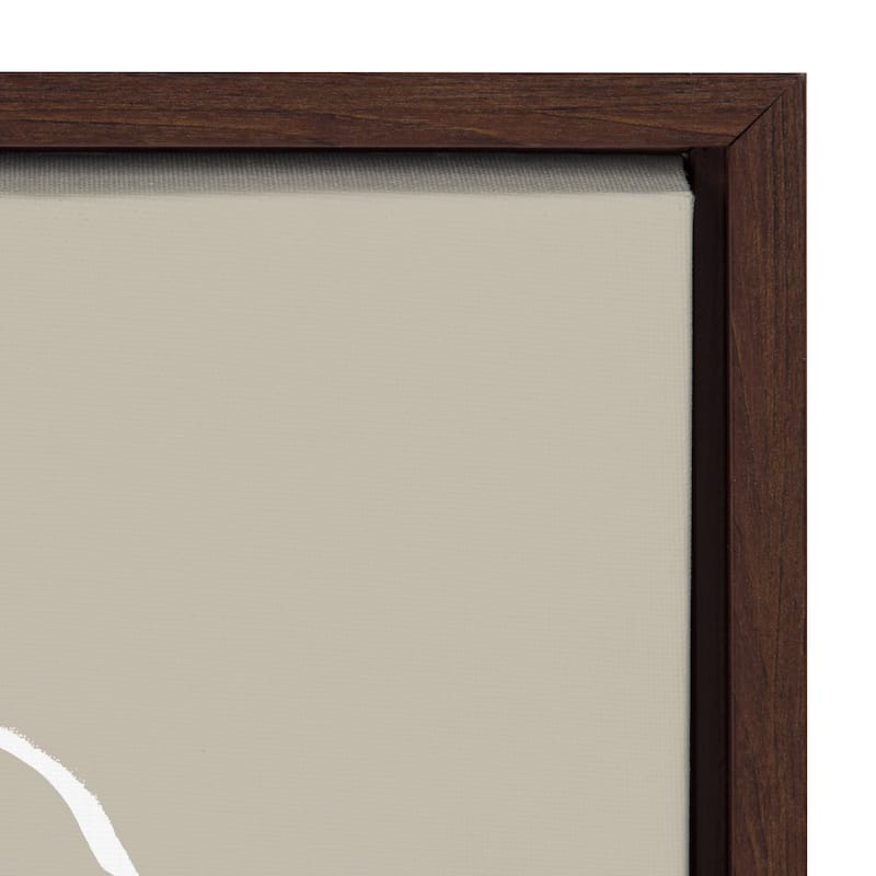 Kate and Laurel Sylvie Beige Circles Framed Canvas Set by Teju Reval