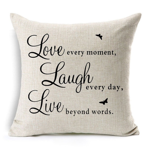 inspirational throw pillows