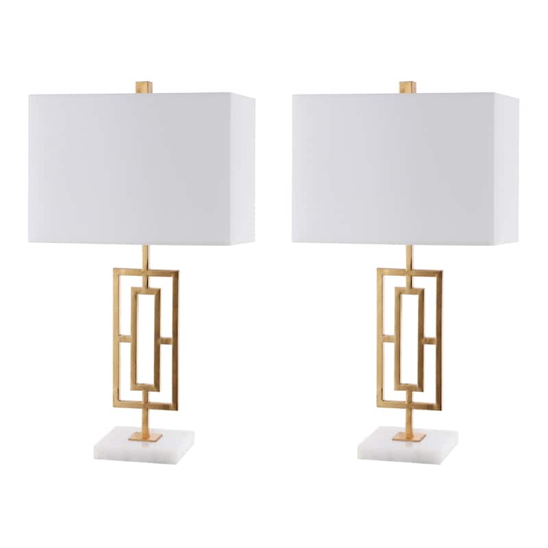 SAFAVIEH Lighting Tammy 26-inch Iron LED Table Lamp (Set of 2) - 14" W x 8" L x 26.25" H - 14Wx8Dx26H