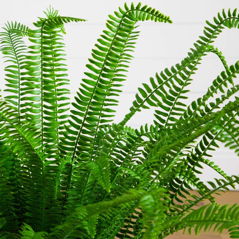 3-ft UV Resistant Artificial Boston Fern Plant (Indoor/Outdoor) - Green