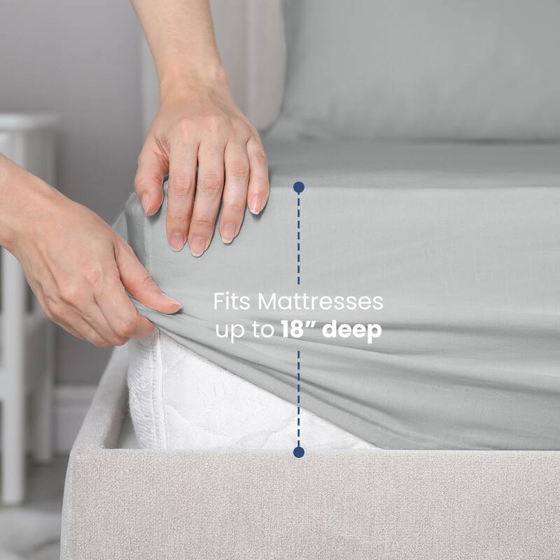 Martex 400 TC 100% Cotton Sateen, Deep Pocket, Silky Soft Sheet Set