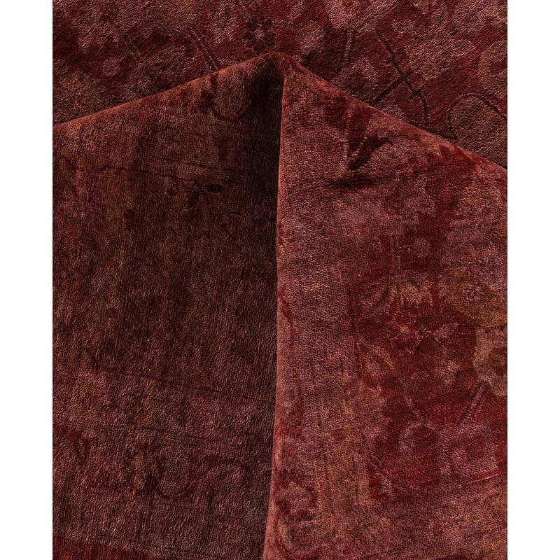 Overdyed One-of-a-Kind Hand-Knotted Area Rug - Pink - 11' 10" x 15' 9"