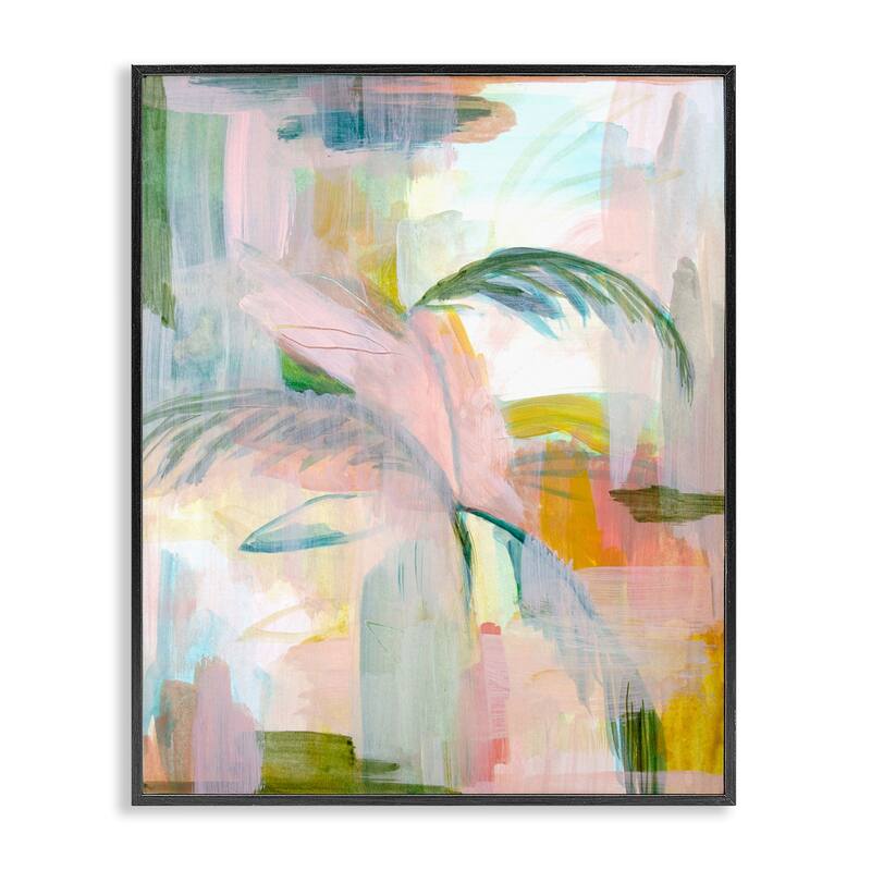 Stupell Palm City Abstraction Framed Giclee Art Design By Gemma Bardot - 11 x 14 - Black
