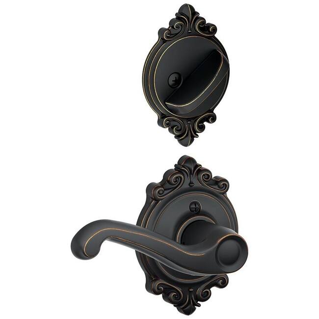 Schlage Flair Right Handed One-Sided Dummy Interior Pack with