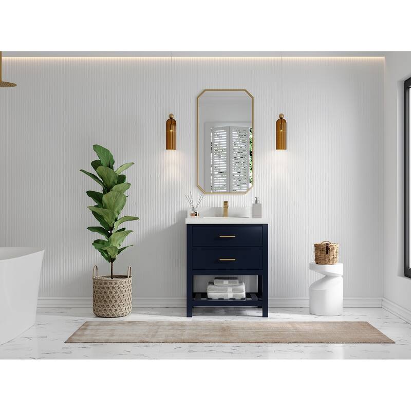 Willow Collections 30 in. W x 22 in. D Parker Single Sink Bathroom Vanity with Countertop