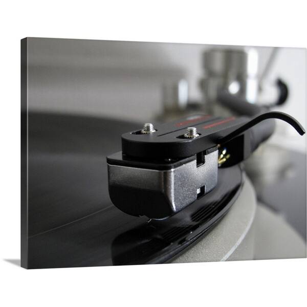 Shop Close Up Of Record Player Canvas Wall Art Free Shipping Today Overstock