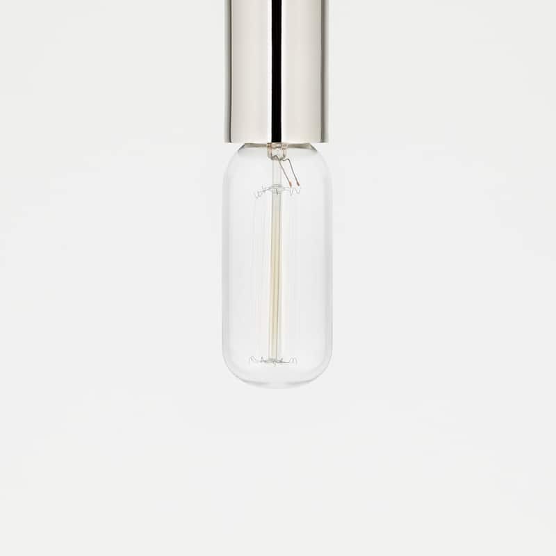 Mitzi by Hudson Valley Lula 1-light Polished Nickel Flush Mount, Clear Glass