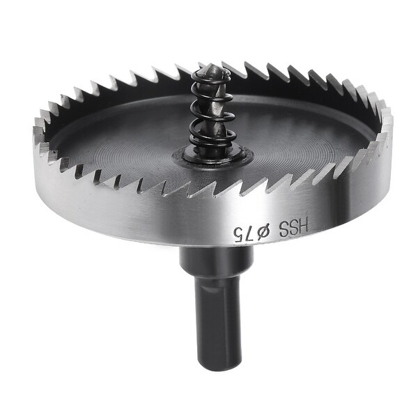 75mm HSS Drill Bit Hole Saw Cutter for Metal Alloy Wood | Harfington