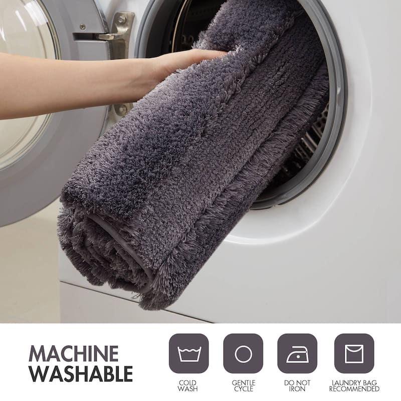 Madison Park Tufted Pearl Channel Solid Bath Rug