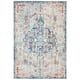 SAFAVIEH Madison Sabire Boho Medallion Distressed Rug - 2'2" x 4' - Navy/Light Blue