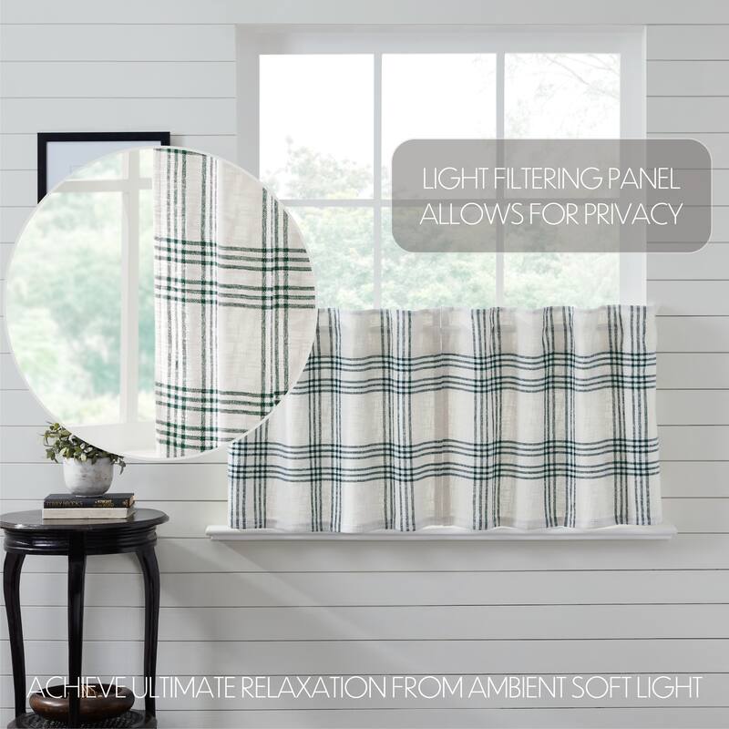 Pine Grove Plaid Tier Set of 2 L24xW36 - Green