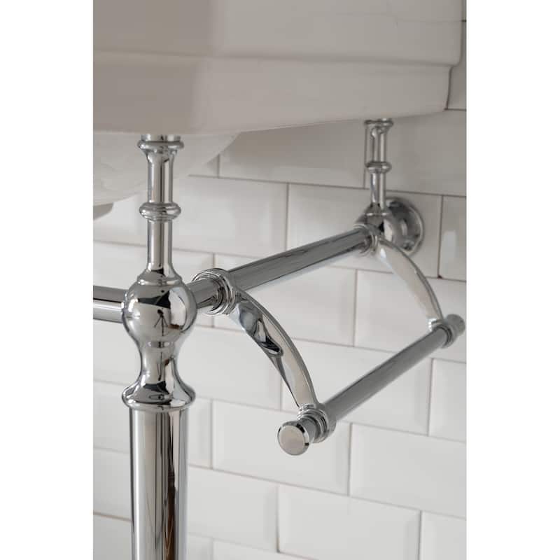 Wellington 24" Single Console Sink with Metal Finish Stand