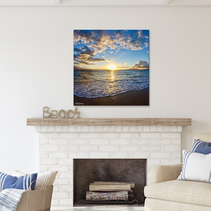 Ready2HangArt 'Sun and Sea' Wrapped Canvas Wall Art