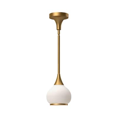 Alora Lighting PD524006OP Hazel 7" Wide Mini Pendant with Opal Glass
