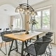 preview thumbnail 4 of 17, Modern 1/3-Light Black Chandelier with Mercury Glass Kitchen Island Light Fixture for Dining Room