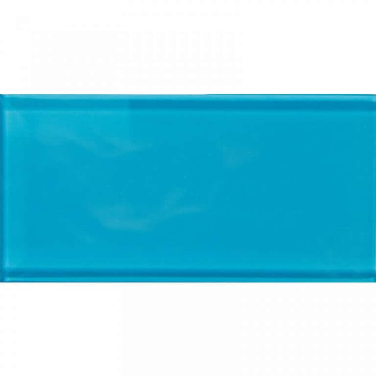 Apollo tile 3" x 6" Colorway Glossy Sapphire Blue Glass Tile (5 sq ft/case) - 40 Pack