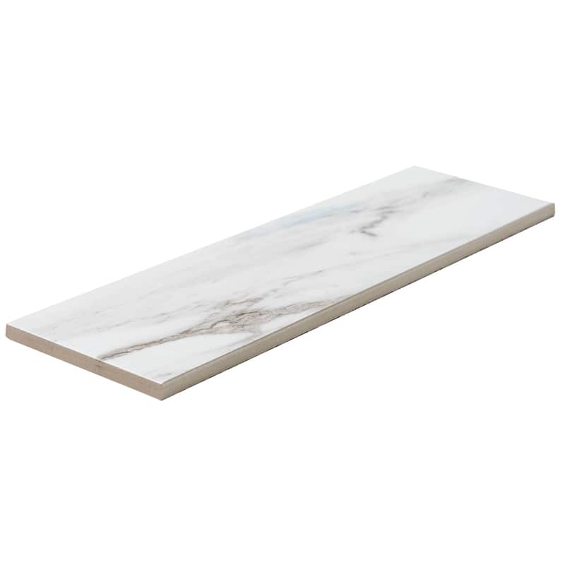 Minerva 4x13 Grey Matte Marble Look Porcelain Tile - Floor, Wall, Backsplash