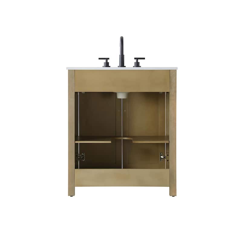 Elegant Lighting VF29530 Alina 30" Free Standing Single Basin Vanity