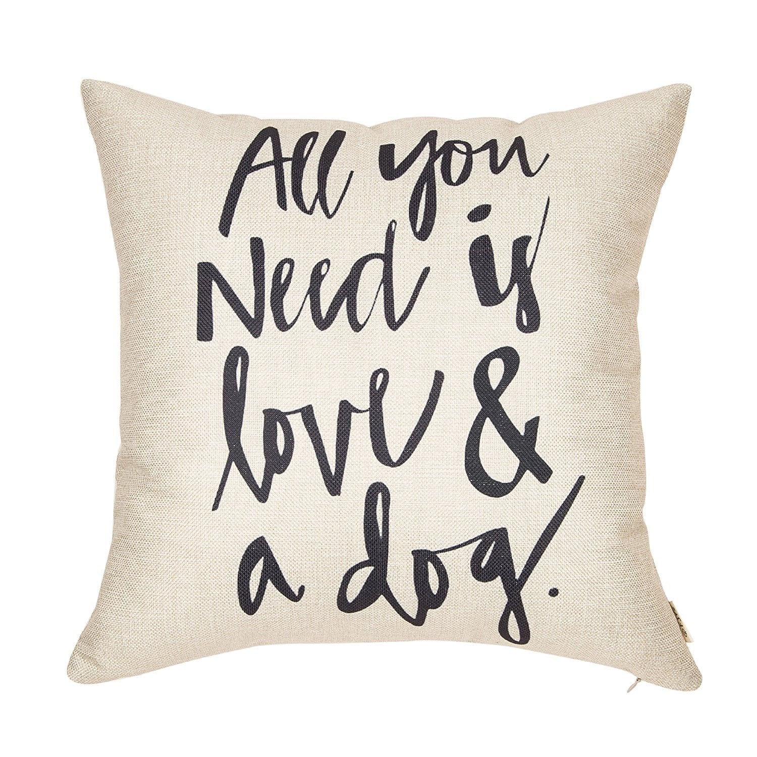 all you need is love and a dog pillow