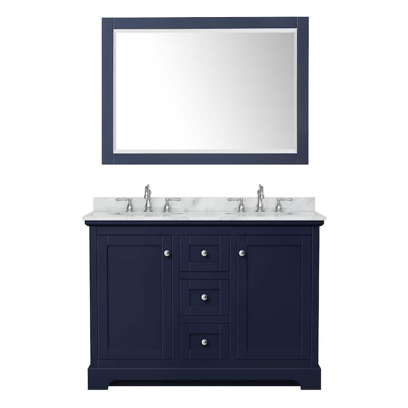 Wyndham Collection Avery 48" Free Standing Double Basin Vanity Set