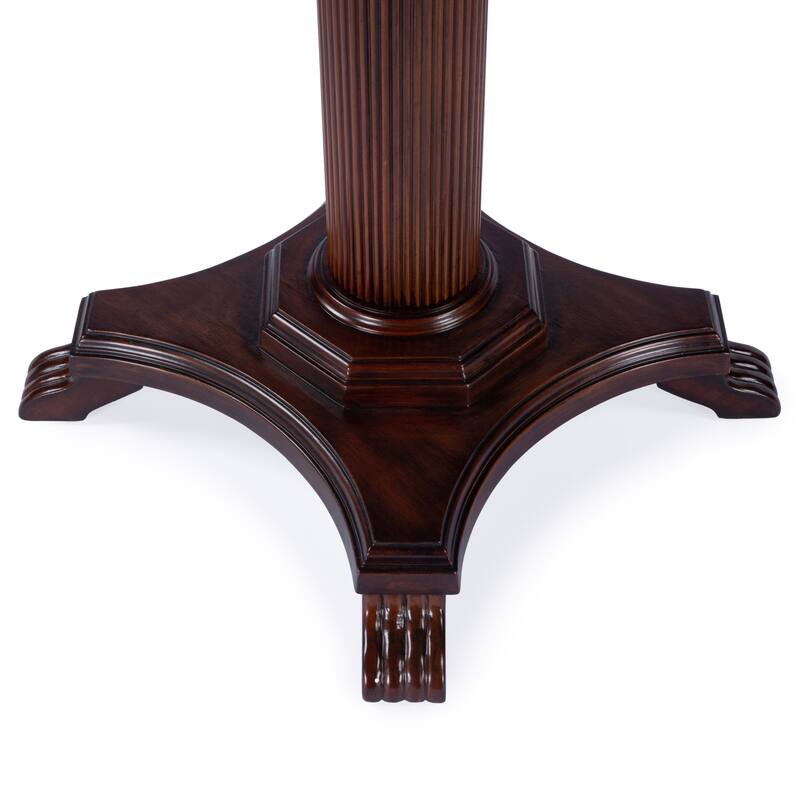 Ellsworth 36" Ribbed Pedestal Foyer Table