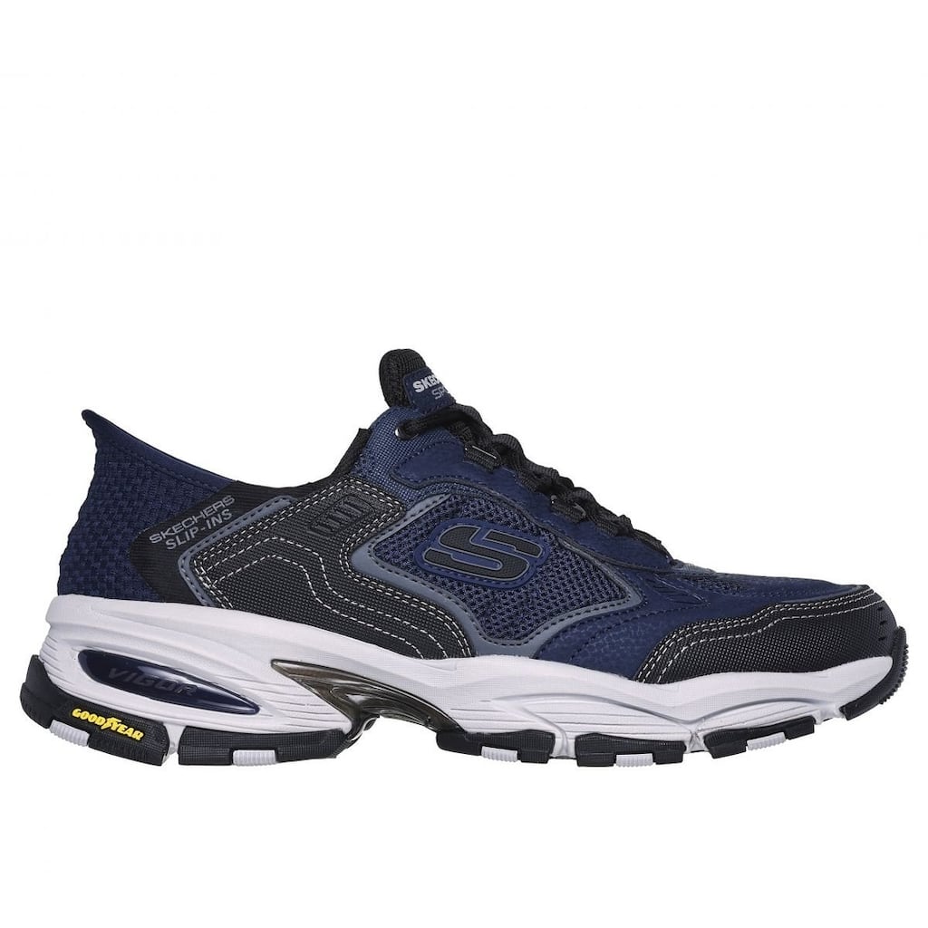 Skechers Mens SlipIns Vigor 3.0 Drafting Sneaker Navy/Black 237445Nvbk Navy / Black