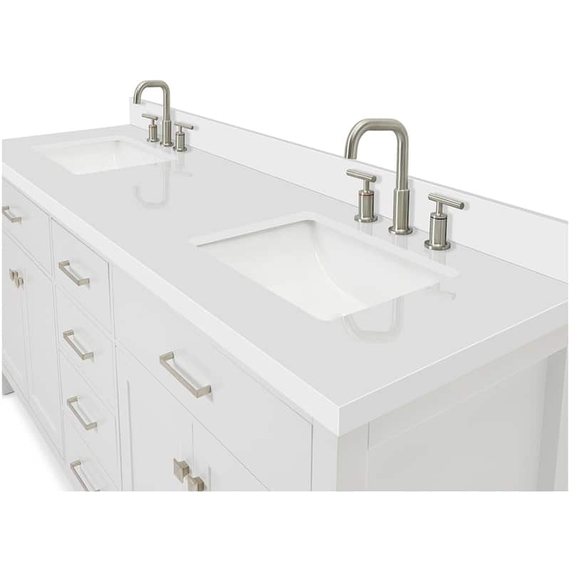 Ariel H073DWQRVO Bristol 73" Free Standing Double Rectangular Basin
