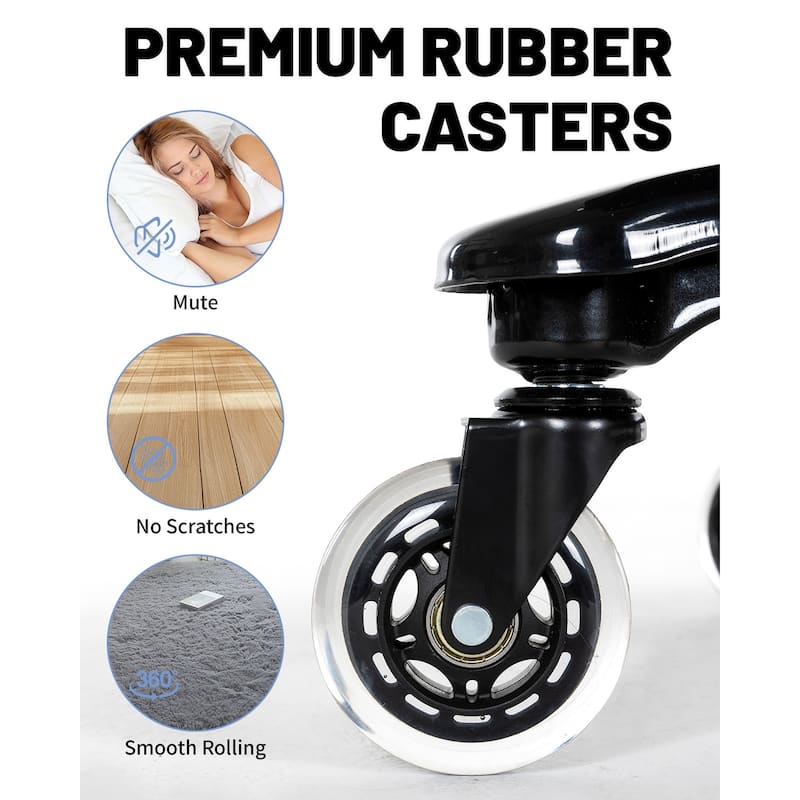 600LBS Large Heavy Duty Office Chair, Big and Tall Office Chair, High Back Executive Desk Chair with Pocket Spring Cushion