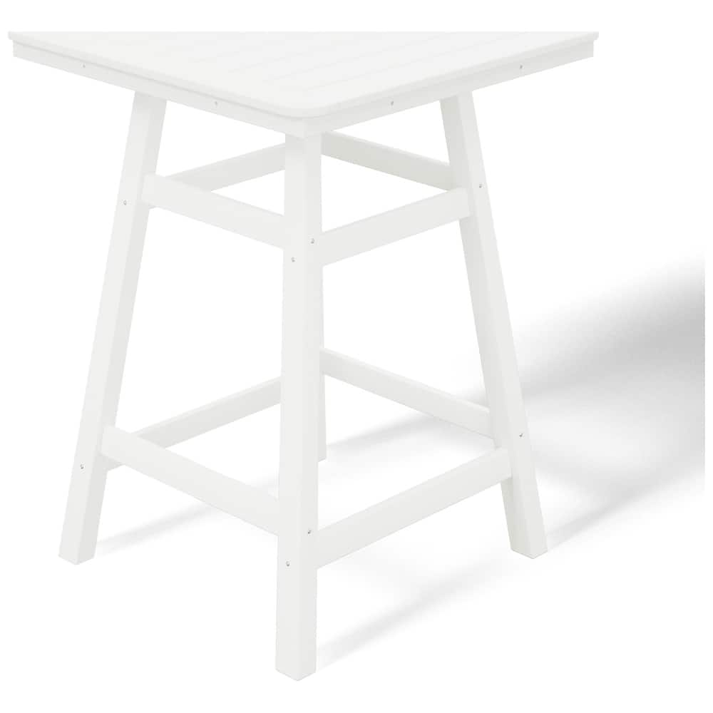 Laguna Hdpe All Weather Outdoor Patio 30" Square Counter Bistro Table