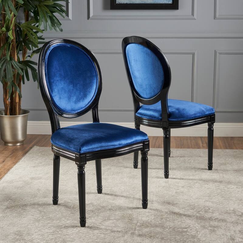 Phinnaeus Contemporary Velvet Dining Chairs (Set of 2) by Christopher Knight Home