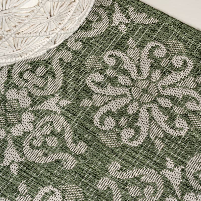 JONATHAN Y Maribel Traditional Mediterranean Tile Design Indoor/Outdoor Area Rug